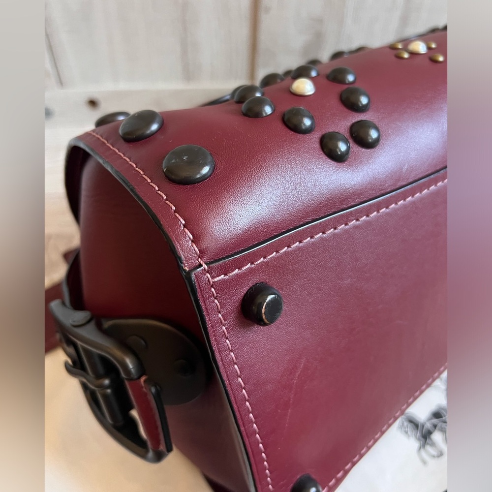 COACH 1941 Badlands Satchel With Western Rivets - Picture 14 of 16